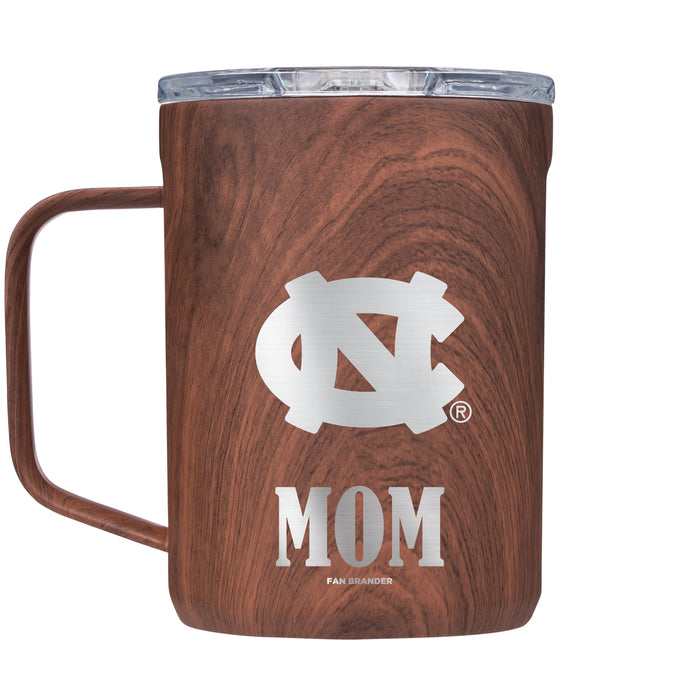 Corkcicle Coffee Mug with UNC Tar Heels Mom and Primary Logo