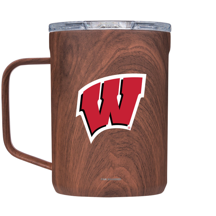 Corkcicle Coffee Mug with Wisconsin Badgers Primary Logo