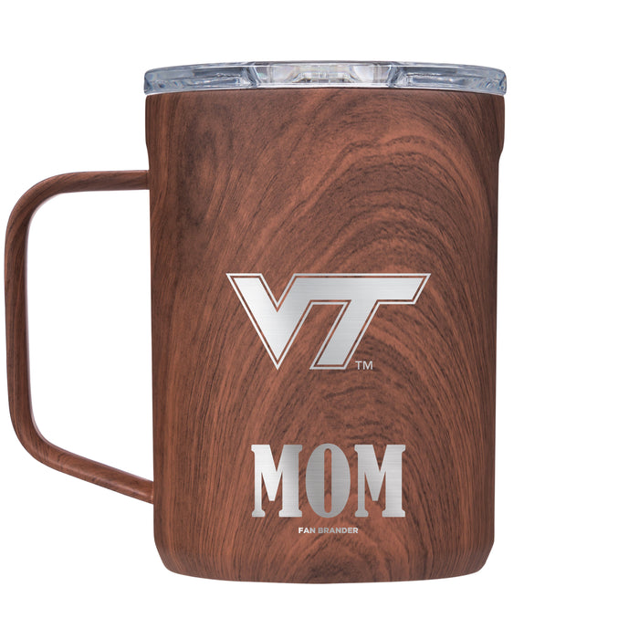 Corkcicle Coffee Mug with Virginia Tech Hokies Mom and Primary Logo