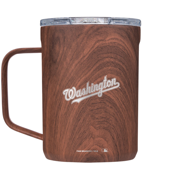 Corkcicle Coffee Mug with Washington Nationals Etched Wordmark Logo