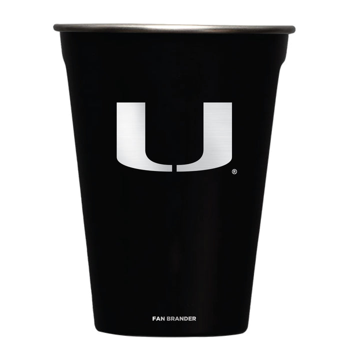 Corkcicle Eco Stacker Cup with Miami Hurricanes Primary Logo
