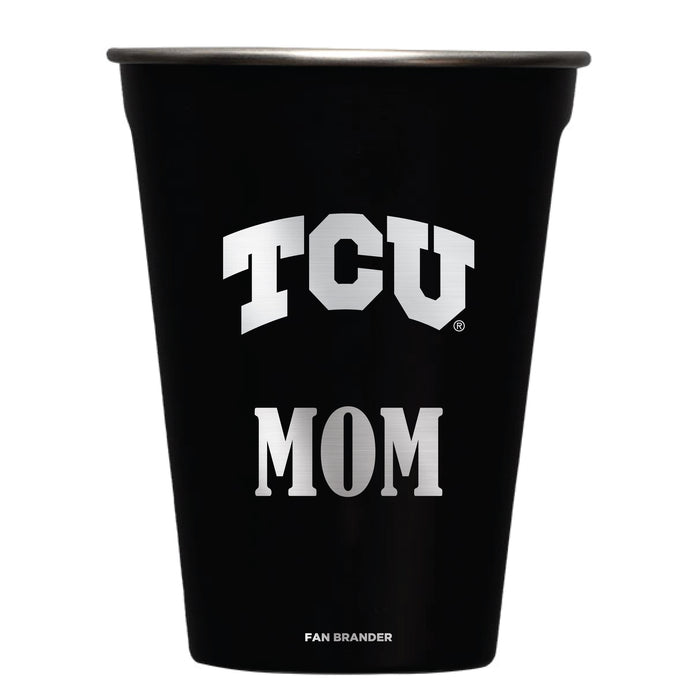 Corkcicle Eco Stacker Cup with Texas Christian University Horned Frogs Mom Primary Logo