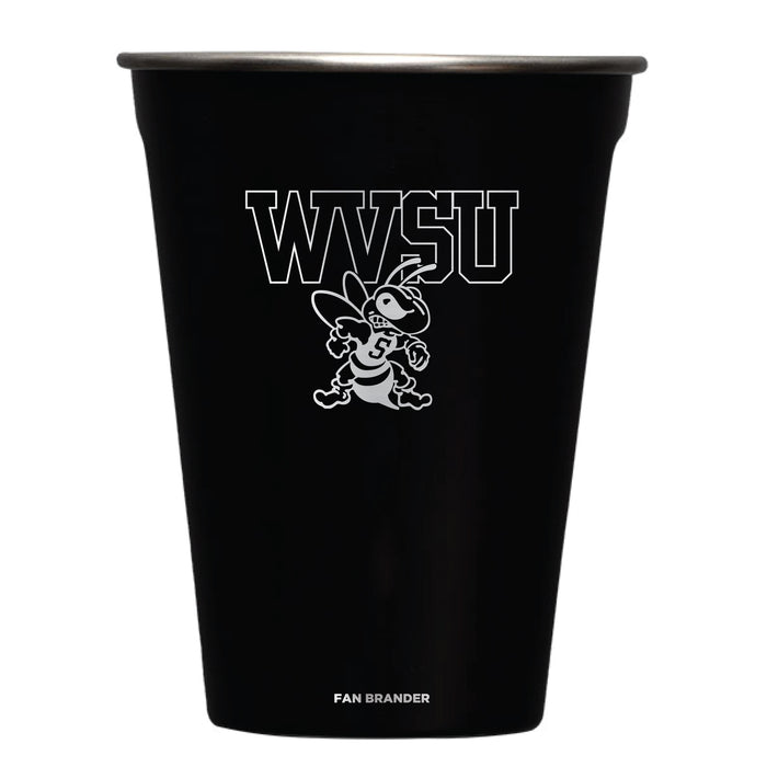 Corkcicle Eco Stacker Cup with West Virginia State Univ Yellow Jackets Primary Logo