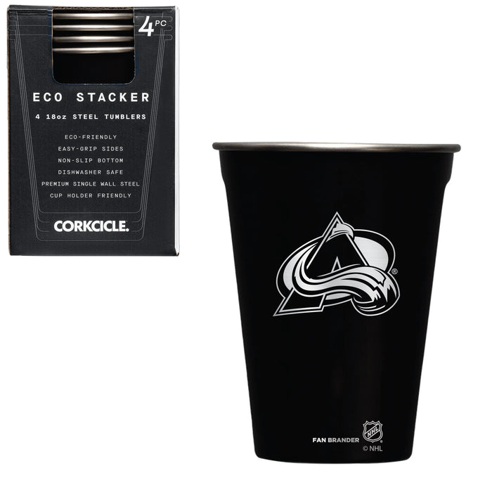 Corkcicle Eco Stacker Cup with Colorado Avalanche Etched Primary Logo