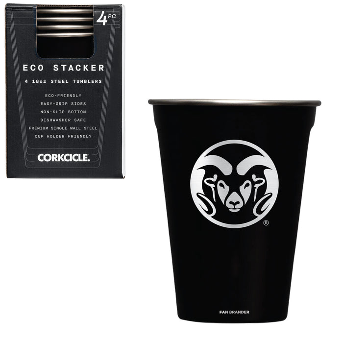 Corkcicle Eco Stacker Cup with Colorado State Rams Mom Primary Logo