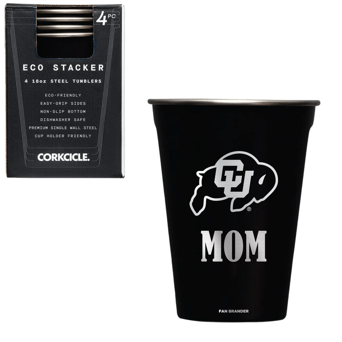 Corkcicle Eco Stacker Cup with Colorado Buffaloes Mom Primary Logo