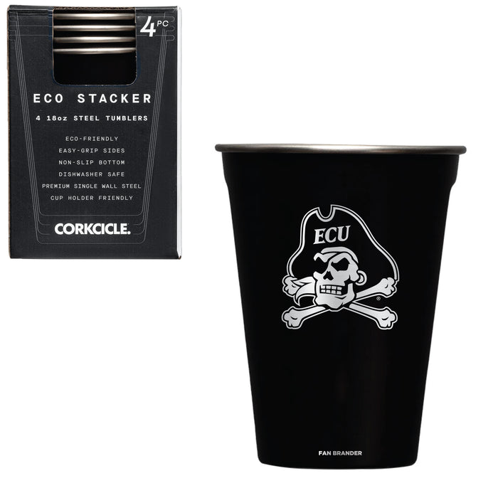 Corkcicle Eco Stacker Cup with East Carolina Pirates Primary Logo