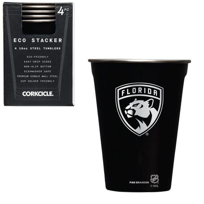 Corkcicle Eco Stacker Cup with Florida Panthers Etched Primary Logo