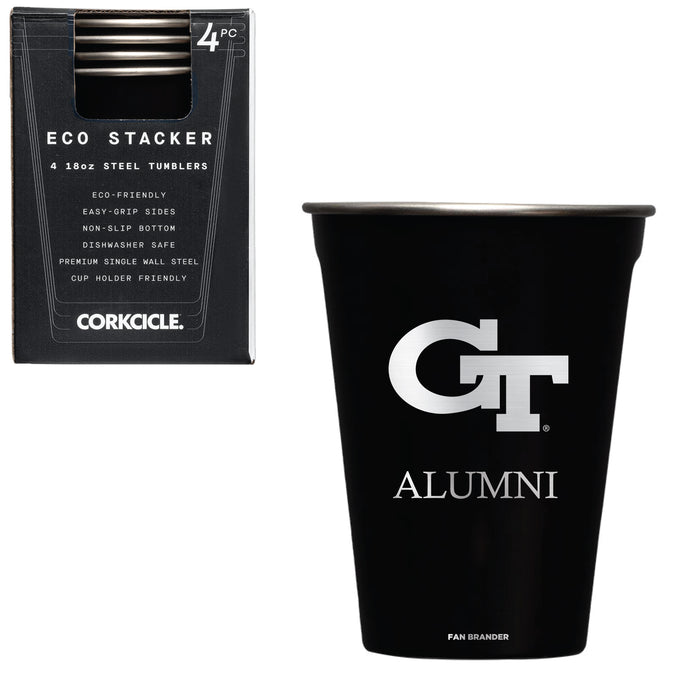 Corkcicle Eco Stacker Cup with Georgia Tech Yellow Jackets Alumni Primary Logo