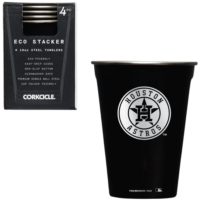 Corkcicle Eco Stacker Cup with Houston Astros Etched Secondary Logo