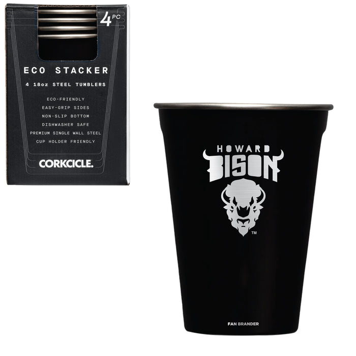 Corkcicle Eco Stacker Cup with Howard Bison Primary Logo