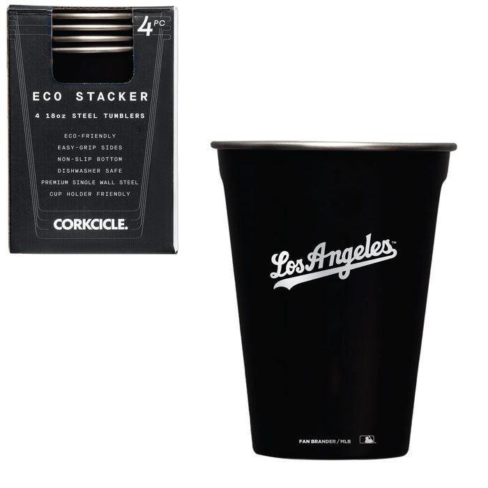 Corkcicle Eco Stacker Cup with Los Angeles Dodgers Etched Wordmark Logo