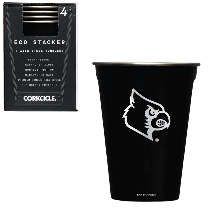 Corkcicle Eco Stacker Cup with Louisville Cardinals Primary Logo