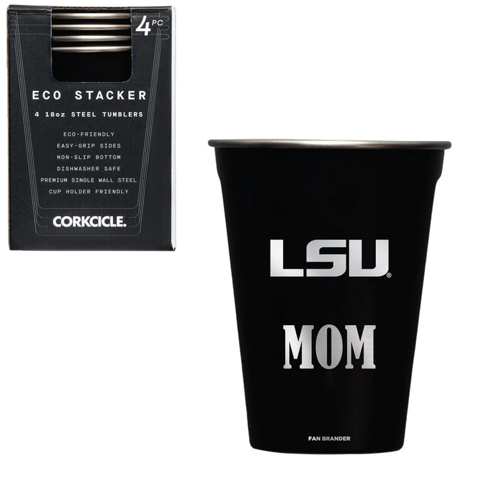 Corkcicle Eco Stacker Cup with LSU Tigers Mom Primary Logo