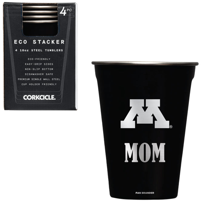 Corkcicle Eco Stacker Cup with Minnesota Golden Gophers Mom Primary Logo
