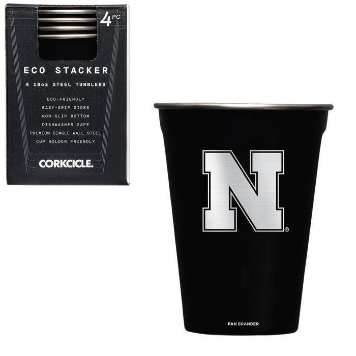 Corkcicle Eco Stacker Cup with Nebraska Cornhuskers Primary Logo