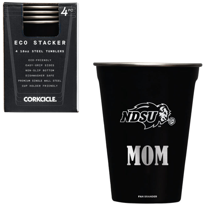 Corkcicle Eco Stacker Cup with North Dakota State Bison Mom Primary Logo