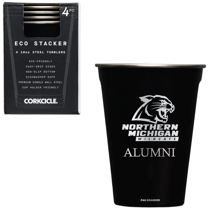 Corkcicle Eco Stacker Cup with Northern Michigan University Wildcats Alumni Primary Logo
