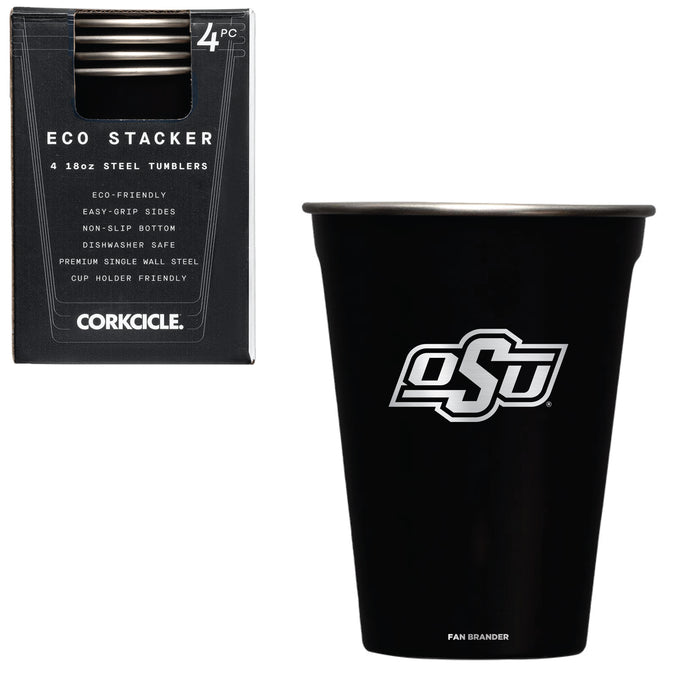 Corkcicle Eco Stacker Cup with Oklahoma State Cowboys Mom Primary Logo