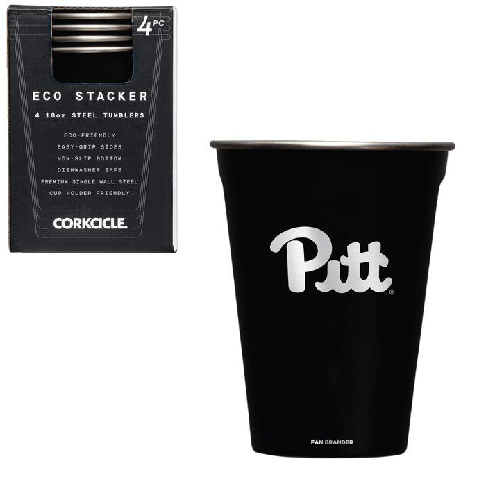 Corkcicle Eco Stacker Cup with Pittsburgh Panthers Primary Logo