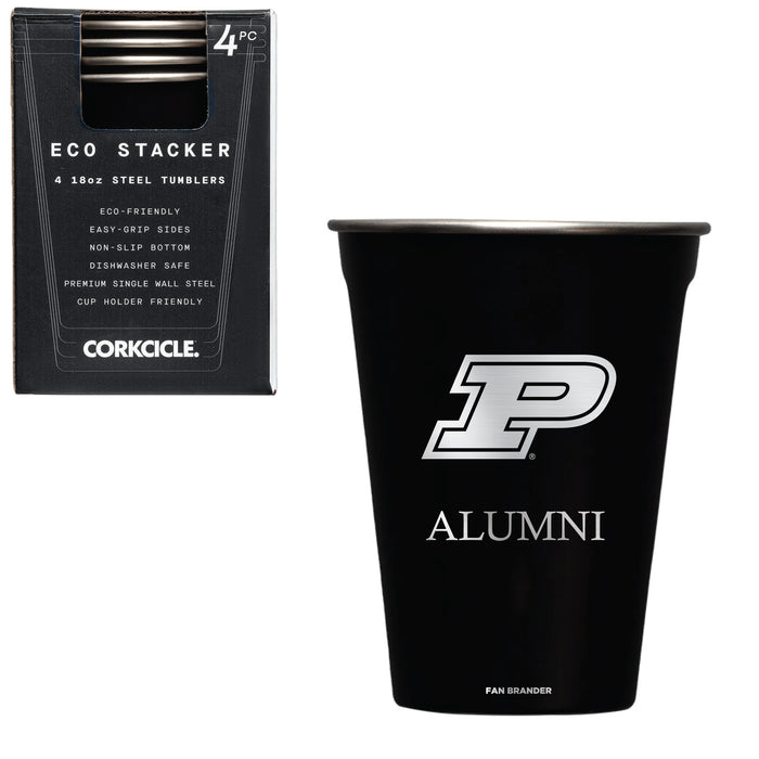 Corkcicle Eco Stacker Cup with Purdue Boilermakers Alumni Primary Logo