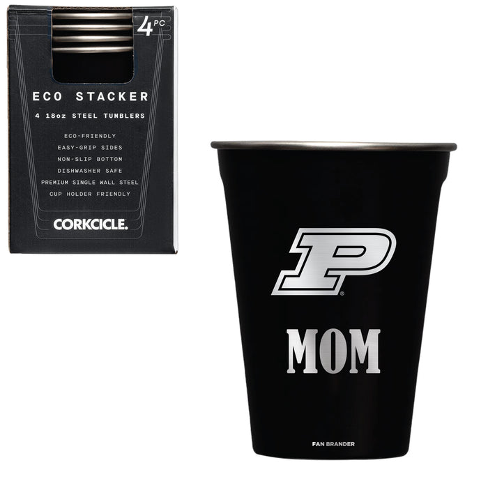 Corkcicle Eco Stacker Cup with Purdue Boilermakers Mom Primary Logo