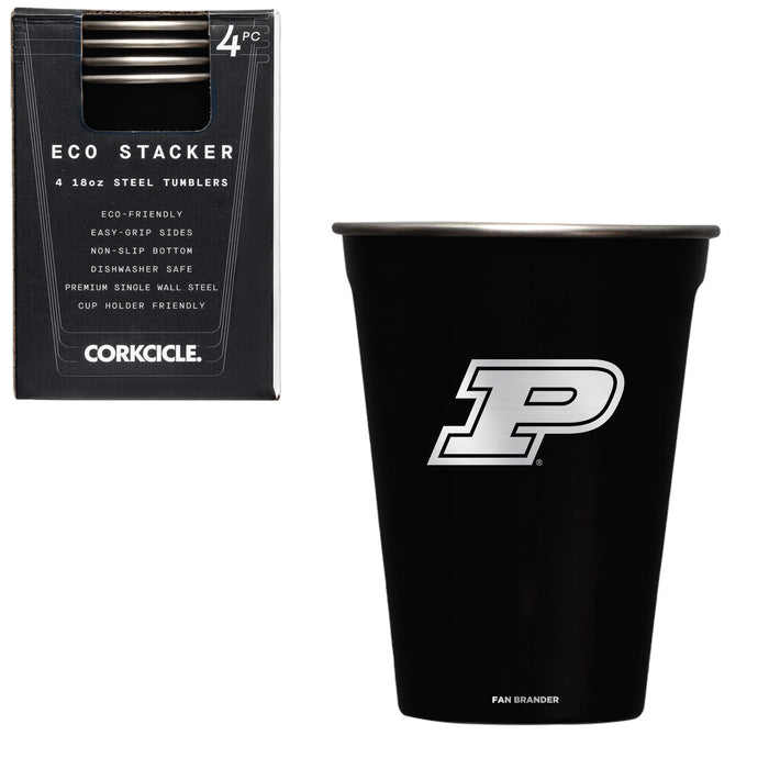 Corkcicle Eco Stacker Cup with Purdue Boilermakers Primary Logo