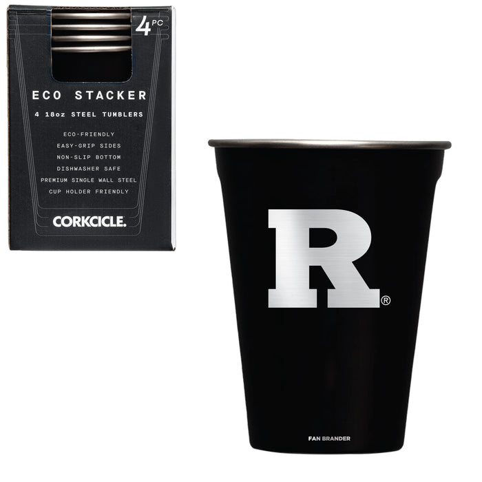 Corkcicle Eco Stacker Cup with Rutgers Scarlet Knights Primary Logo