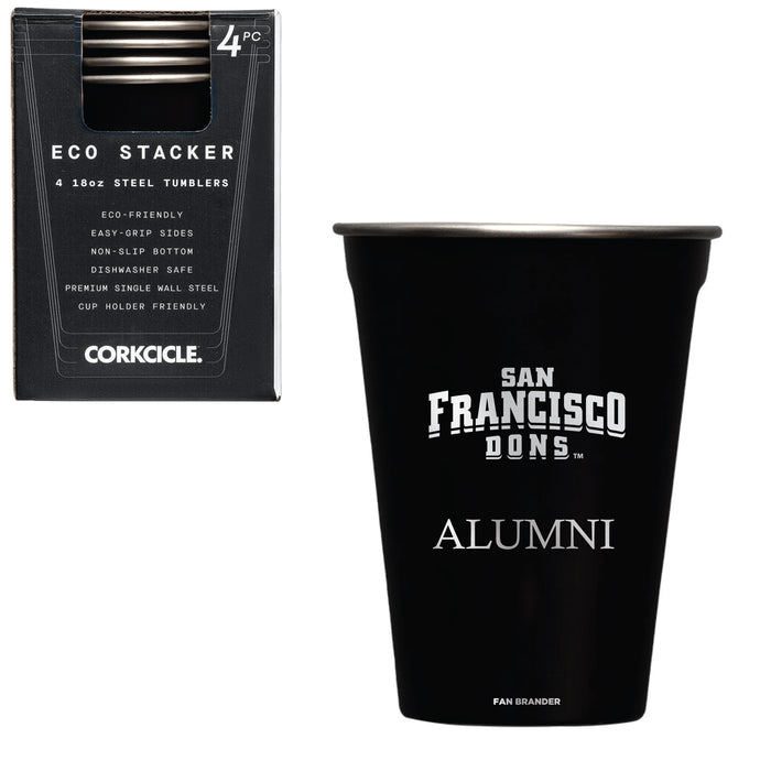 Corkcicle Eco Stacker Cup with San Francisco Dons Alumni Primary Logo