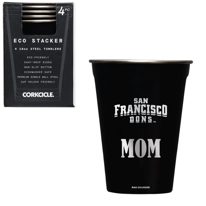 Corkcicle Eco Stacker Cup with San Francisco Dons Mom Primary Logo