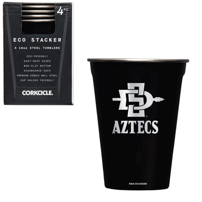 Corkcicle Eco Stacker Cup with San Diego State Aztecs Primary Logo