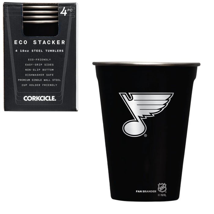 Corkcicle Eco Stacker Cup with St. Louis Blues Etched Primary Logo