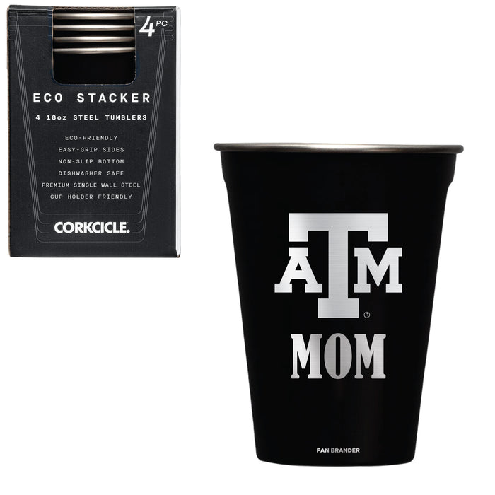 Corkcicle Eco Stacker Cup with Texas A&M Aggies Mom Primary Logo