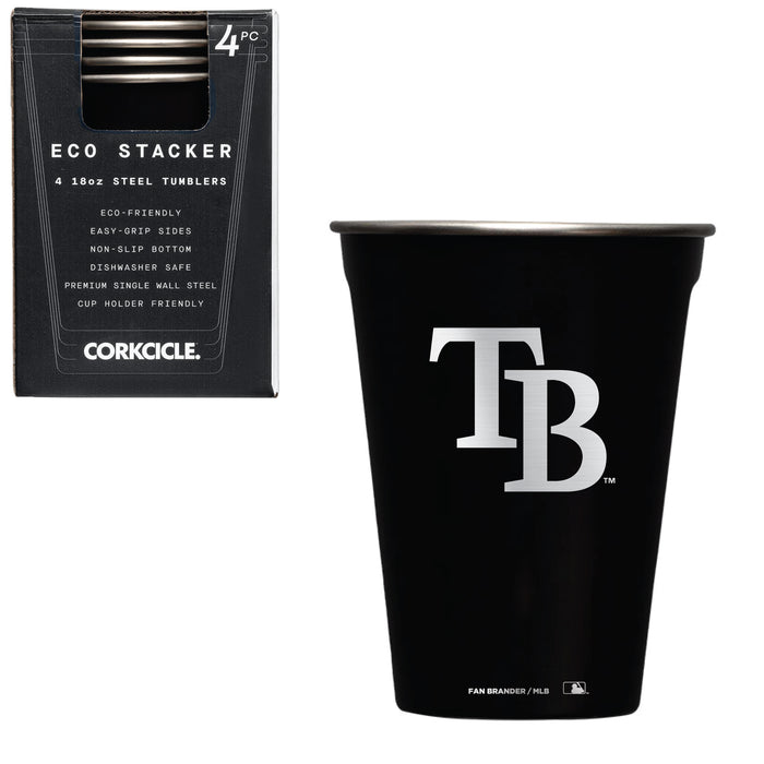 Corkcicle Eco Stacker Cup with Tampa Bay Rays Etched Secondary Logo