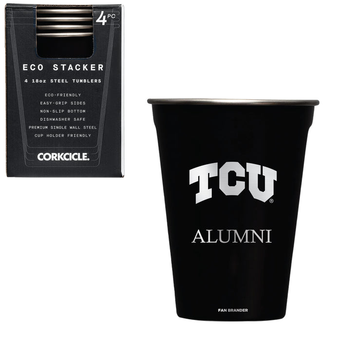 Corkcicle Eco Stacker Cup with Texas Christian University Horned Frogs Alumni Primary Logo