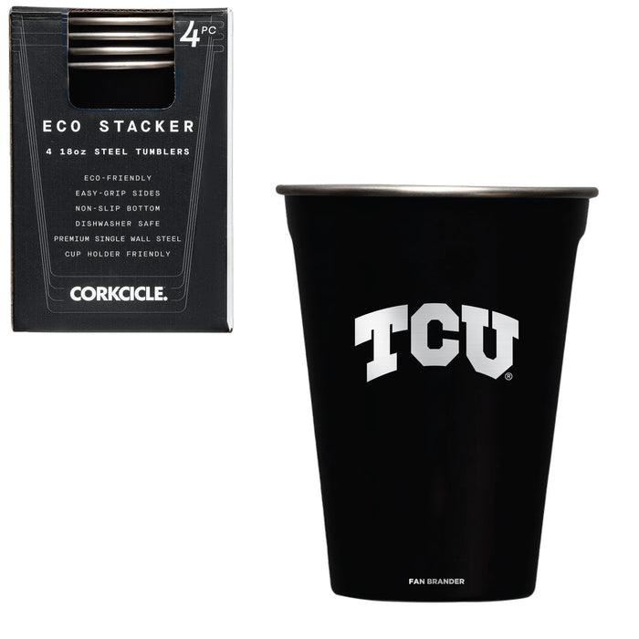 Corkcicle Eco Stacker Cup with Texas Christian University Horned Frogs Alumni Primary Logo