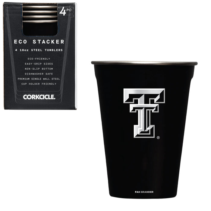 Corkcicle Eco Stacker Cup with Texas Tech Red Raiders Primary Logo