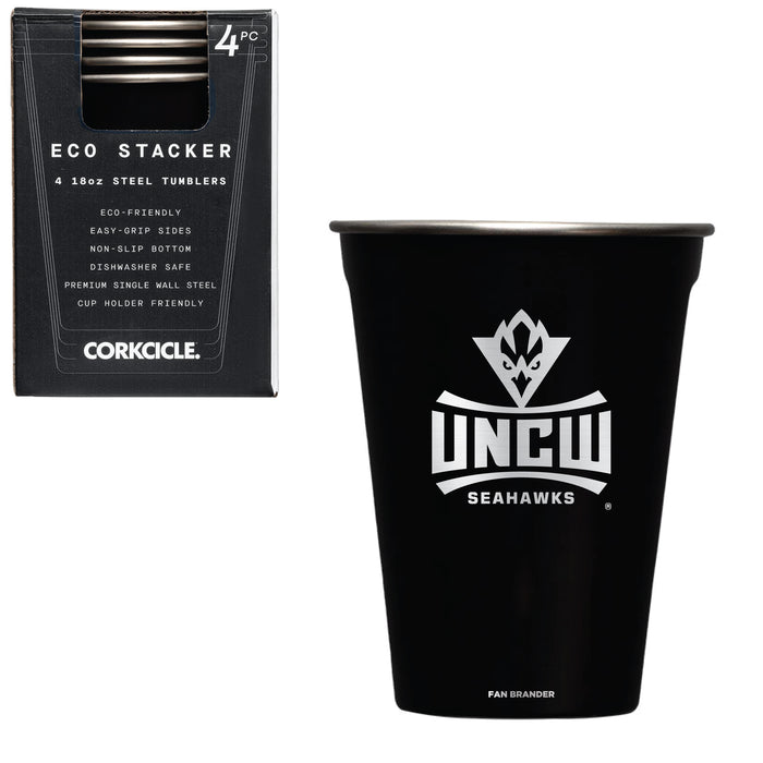 Corkcicle Eco Stacker Cup with UNC Wilmington Seahawks Primary Logo