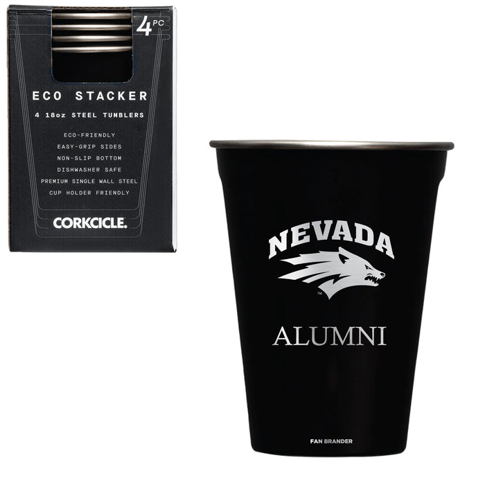 Corkcicle Eco Stacker Cup with Nevada Wolf Pack Alumni Primary Logo