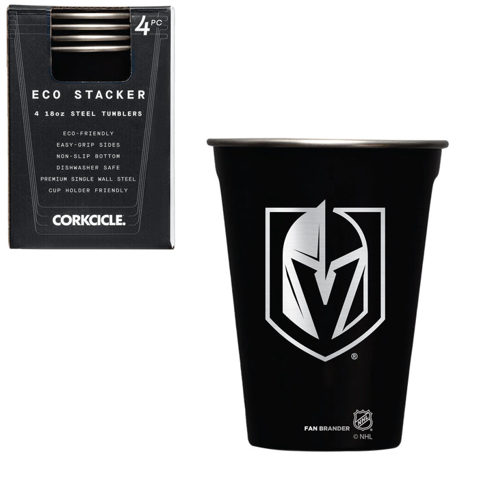 Corkcicle Eco Stacker Cup with Vegas Golden Knights Etched Primary Logo