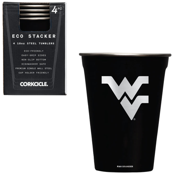Corkcicle Eco Stacker Cup with West Virginia Mountaineers Primary Logo