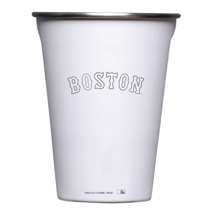 Corkcicle Eco Stacker Cup with Boston Red Sox Etched Wordmark Logo