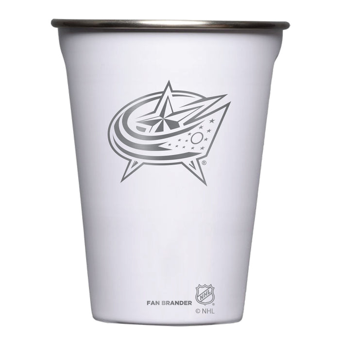 Corkcicle Eco Stacker Cup with Columbus Blue Jackets Etched Primary Logo