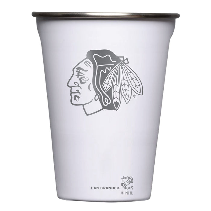 Corkcicle Eco Stacker Cup with Chicago Blackhawks Etched Primary Logo