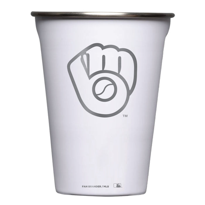 Corkcicle Eco Stacker Cup with Milwaukee Brewers Etched Secondary Logo