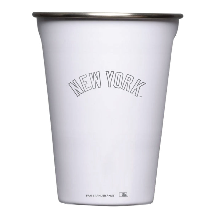 Corkcicle Eco Stacker Cup with New York Yankees Etched Wordmark Logo