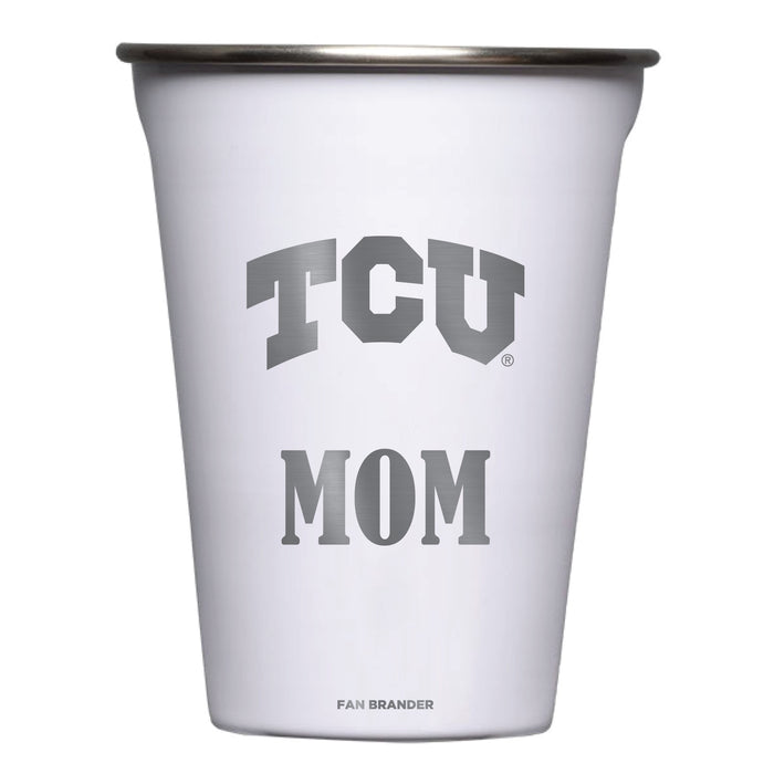 Corkcicle Eco Stacker Cup with Texas Christian University Horned Frogs Mom Primary Logo