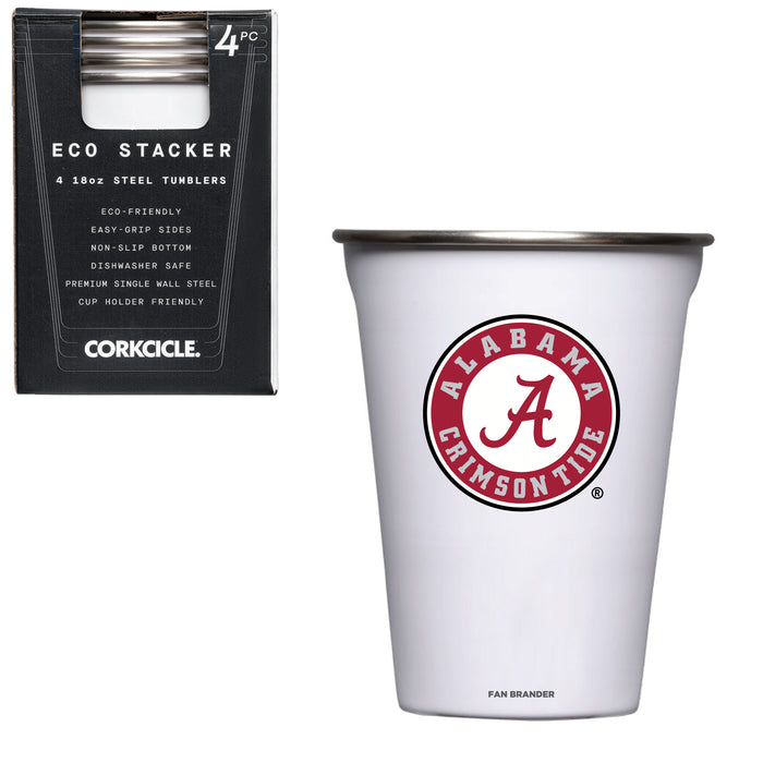 Corkcicle Eco Stacker with Alabama Crimson Tide Primary Logo