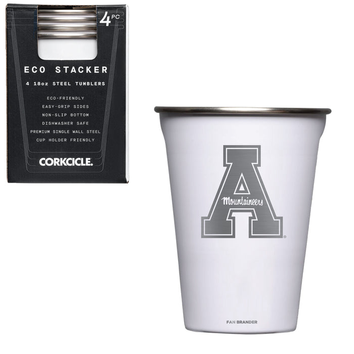 Corkcicle Eco Stacker Cup with Appalachian State Mountaineers Primary Logo