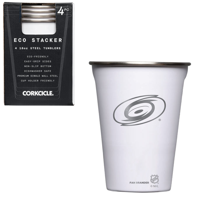 Corkcicle Eco Stacker Cup with Carolina Hurricanes Etched Primary Logo
